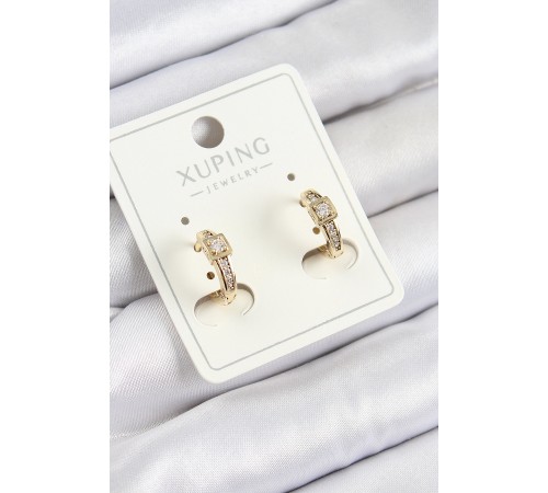 Xuping Zirkon Taşlı Kemer Model Gold Renk Kadın Küpe - TJ-BKP10852