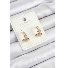 Xuping Zirkon Taşlı Halka Model Gold Renk Kadın Küpe - TJ-BKP10858