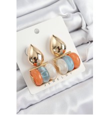 Pirinç Karışık Renk Vintage Model Kadın Küpe - TJ-BKP10864