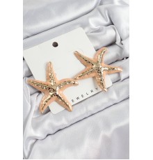 Pirinç Krem Deniz Yıldızı Model Vintage Kadın Küpe - TJ-BKP10867