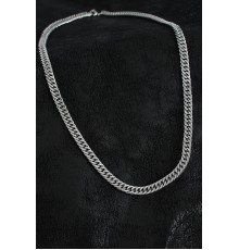 316L Çelik Cuba Zincir Model Gümüş Renk Erkek Kolye - TJ-ERK1385