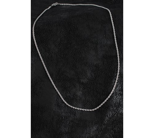 316L Çelik Halat Zincir Model Gümüş Renk Erkek Kolye - TJ-ERK1387