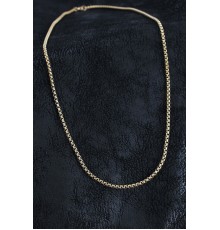 316L Çelik Örme Zincir Model Gold Renk Erkek Kolye - TJ-ERK1391