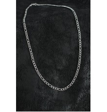 316L Çelik Klasik Figaro Zincir Model Gümüş Renk Erkek Kolye - TJ-ERK1393