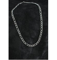 316L Çelik Kalın Figaro Zincir Model Gümüş Renk Erkek Kolye - TJ-ERK1394