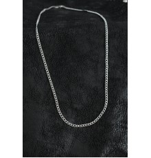 316L Çelik İnce Klasik Zincir Model Gümüş Renk Erkek Kolye - TJ-ERK1397