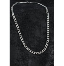 316L Çelik Kalın Klasik Zincir Model Gümüş Renk Erkek Kolye - TJ-ERK1398