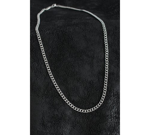 316L Çelik Kalın Zincir Model Gümüş Renk Erkek Kolye - TJ-ERK1400