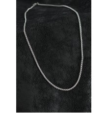 316L Çelik Örgü Zincir Model Gümüş Renk Erkek Kolye - TJ-ERK1402