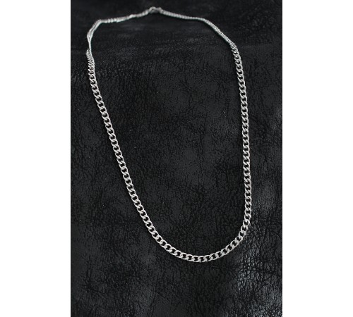 316L Çelik Klasik Zincir Model Gümüş Renk Erkek Kolye - TJ-ERK1403