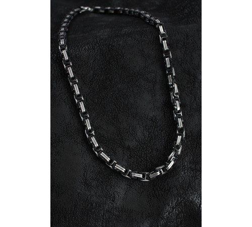 316L Çelik Kral Zincir Model Gümüş Renk Erkek Kolye - TJ-ERK1405