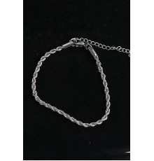 316L Çelik Halat Model Gümüş Renk Erkek Bileklik - TJ-EB3742