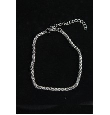 316L Çelik Örgü Model Gümüş Renk Erkek Bileklik - TJ-EB3746