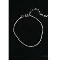 316L Çelik Gümüş Renk Yılan Zincir Erkek Bileklik - TJ-EB3750