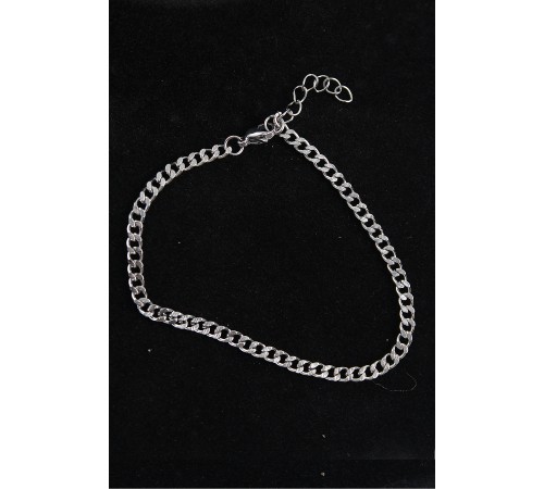 316L Çelik İnce Klasik Model Gümüş Renk Erkek Bileklik - TJ-EB3749