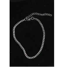 316L Çelik İnce Klasik Model Gümüş Renk Erkek Bileklik - TJ-EB3748