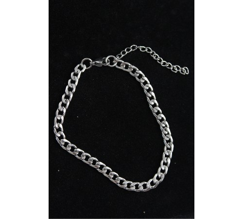 316L Çelik Klasik Model Gümüş Renk Erkek Bileklik - TJ-EB3747