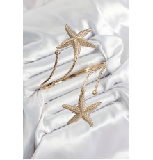 Pirinç Deniz Yıldızı Model Gold Renk Kadın Pazu Bileklik - TJ-BB7425