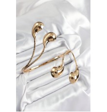 Pirinç Damla Model Gold Renk Kadın Pazu Bileklik - TJ-BB7426