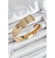 Pirinç Manşet Model Gold Renk Kadın Pazu Bileklik - TJ-BB7427