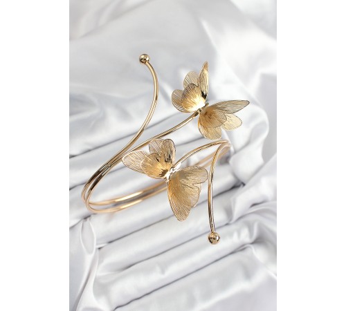 Pirinç Model Gold Renk Kadın Pazu Bileklik - TJ-BB7431