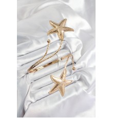 Pirinç Deniz Yıldızı Model Gold Renk Kadın Pazu Bileklik - TJ-BB7432