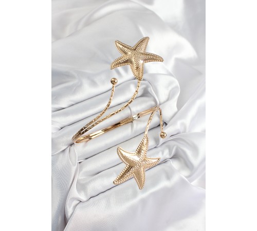 Pirinç Deniz Yıldızı Model Gold Renk Kadın Pazu Bileklik - TJ-BB7432