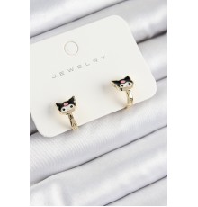 Pirinç Kuromi Model Gold Renk Çocuk Küpe - TJ-BKP10904