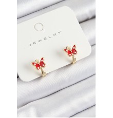 Pirinç Model Gold Renk Çocuk Küpe - TJ-BKP10907