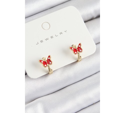 Pirinç Model Gold Renk Çocuk Küpe - TJ-BKP10907