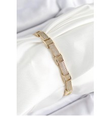 Xuping Pirinç Parçalı Gurmet Model Gold Renk Kadın Bileklik - TJ-BB7478