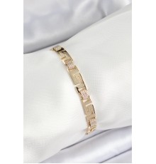 Xuping Pirinç Parçalı Labirent Model Gold Renk Kadın Bileklik - TJ-BB7485