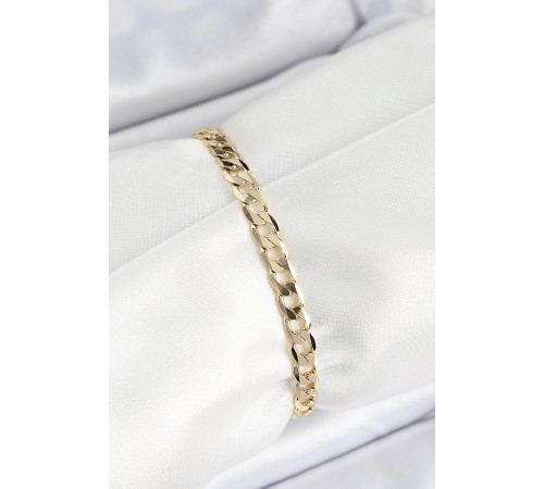 Xuping Pirinç Klasik Ezme Zincir Model Gold Renk Kadın Bileklik - TJ-BB7486