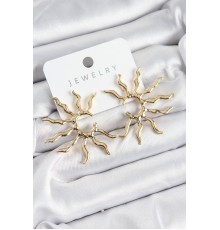 Pirinç Güneş Model Gold Renk Kadın Küpe - TJ-BKP10960