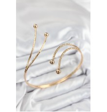 Pirinç Topcuk Model Gold Renk Kadın Pazu Bileklik - TJ-BB7523