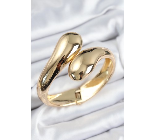 Pirinç Sarmal Model Gold Renk Kadın Kelepçe - TJ-BB7564