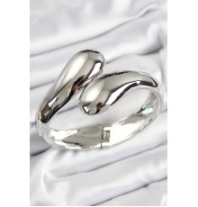 Pirinç Sarmal Model Gümüş Renk Kadın Kelepçe - TJ-BB7565