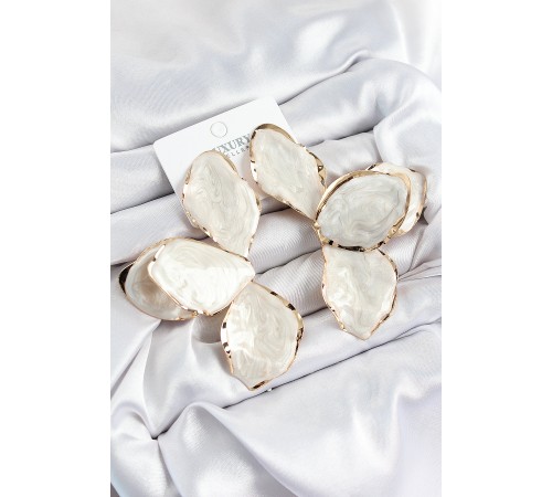 Pirinç Mineli Çiçek Model Gold Renk Kadın Küpe - TJ-BKP10981