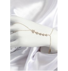 Pirinç Zirkon Taşlı Yıldız Model Gold Renk Kadın Şahmeran - TJ-SN687