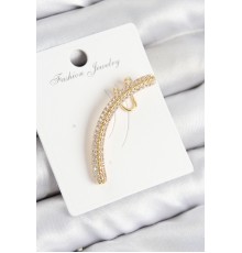 Pirinç Zirkon Taşlı Model Gold Renk Sağ Kıkırdak Küpe - TJ-BKP10992