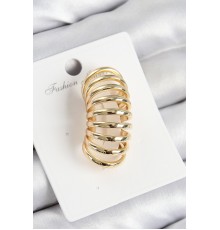 Pirinç Yay Model Gold Renk Sağ Kıkırdak Küpe - TJ-BKP10994