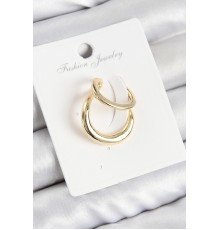 Pirinç Halka Model Gold Renk Sağ Kıkırdak Küpe - TJ-BKP10998