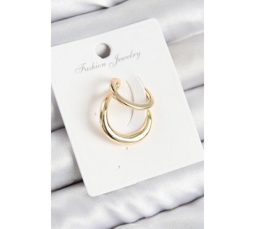 Pirinç Halka Model Gold Renk Sağ Kıkırdak Küpe - TJ-BKP10998