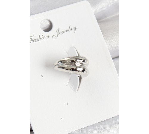 Pirinç Halka Model Gümüş Renk Sağ Kıkırdak Küpe - TJ-BKP11005