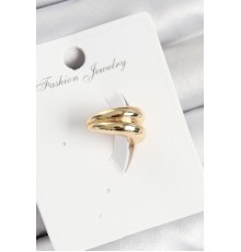 Pirinç Halka Model Gold Renk Sağ Kıkırdak Küpe - TJ-BKP11006