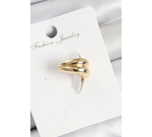 Pirinç Halka Model Gold Renk Sağ Kıkırdak Küpe - TJ-BKP11006