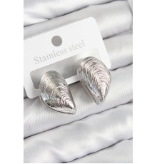 Pirinç İstiridye Model Gümüş Renk Kadın Küpe - TJ-BKP11017