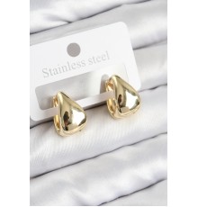 Pirinç Halka Model Gold Renk Kadın Küpe - TJ-BKP11022