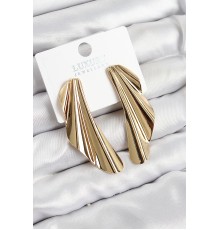 Pirinç Tül Model Gold Renk Kadın Küpe - TJ-BKP11030