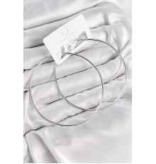 Pirinç Halka Model Gümüş Renk Kadın Küpe - TJ-BKP11036